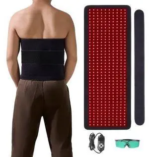 VEVOR Red Light Therapy Mat for Body, 400PCS 3-Chip LED Light Therapy Pad with Controller, 10Hz Pulse, 5-30 Min Timer, 660nm Red & 850nm Near Infrared Light Therapy Blanket for Pain Relief, Skin Healt
