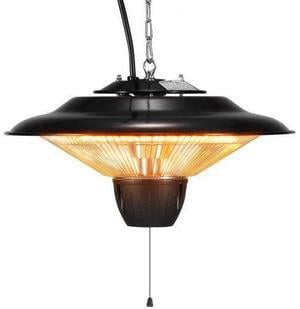 VEVOR Hanging Patio Heater, 1500W Outdoor/Indoor Electric Space Infrared Heater, IP34 Protection Ceiling Heater with 23.6 inch Pull Cord & 20 inch Adjustable Chain, for Porch,Patio,Dining Room,Studio