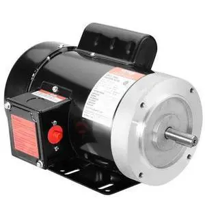 VEVOR 1HP Electric Motor 1725 rpm, AC 115V/230V, 56C Frame, Air Compressor Motor Single Phase, 5/8" Keyed Shaft, CW/CCW Rotation for Agricultural Machinery and General Equipment