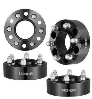 VEVOR 2" 6"x5.3" Wheel Spacers Wheel Adapters 6 Lug Forged Spacer 4 PCS Black