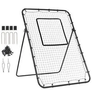 VEVOR Baseball And Softball Rebounder Net 4x6 Ft PitchBack Adjustable Angles