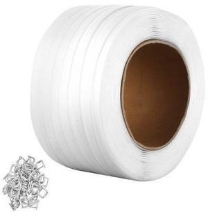 VEVOR Packaging Woven Strapping Roll 3/4" x 0.03" x 1640' Banding Strap 1763 lbs