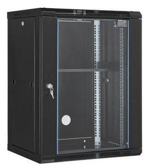VEVOR 15U Wall Mount Network Server Rack Cabinet Enclosure 18'' Glass Door Lock