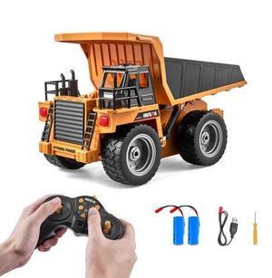 VEVOR Christmas Gift! RC Remote Control Dump Truck Toy Construction Vehicle Toy 9CH 1:18 Scale