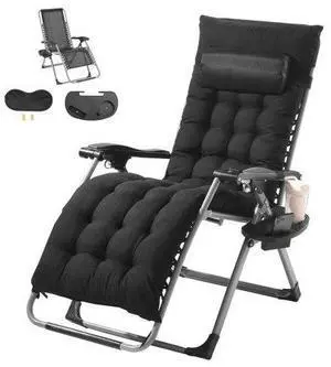 VEVOR Zero Gravity Chair 26" Zero Gravity Recliner Lounge Chair Indoor & Outdoor