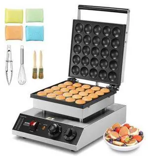 VEVOR 25PCS 43mm Mini Dutch Pancake Maker Commercial Dorayaki Baker 1700W