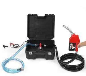 VEVOR Fuel Transfer Pump 12V 10 GPM 1/4 HP Diesel Pump with Auto Fuel Nozzle