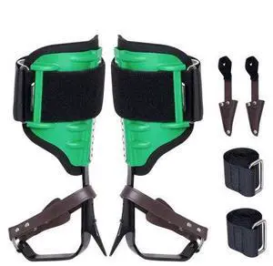 VEVOR Tree Climbing Spikes Climbing Spurs Alloy Steel Arborist Equipment Green
