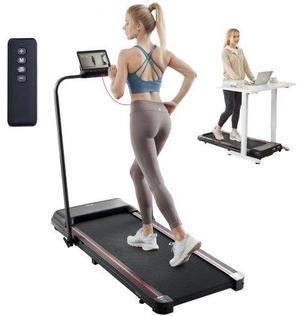 VEVOR Walking Pad Under Desk Treadmill with Handle Bar for Home Office