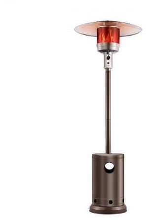 VEVOR Propane Patio Heater 50000BTU Tall Hammered w/Round Table Outdoor Bronze