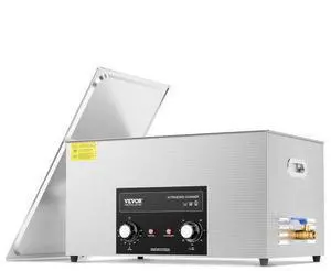 VEVOR 22L Ultrasonic Cleaner with Heater and Timer, 600W Stainless Steel Ultrasonic Cleaner Machine with Degas & Gentle Modes, Ultrasonic Parts Cleaner with Knob Control for Machine Part Auto Tool