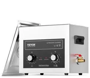 VEVOR Ultrasonic Cleaner with Heater and Timer,  Digital Sonic Cavitation Machine, 240W 10L Stainless Steel Jewelry Cleaner for Professional Tool Watch Glasses Retainer Denture Coin Cleaning