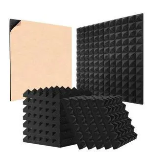 VEVOR Acoustic Foam Panels 48 Pack 12 x 12 x 2 in Adhesive for Wall Ceiling