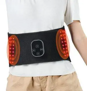 VEVOR Red Light Therapy Belt for Waist 660&850nm Red Light Therapy Pad 112 LEDs