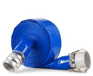 VEVOR Backwash Hose 3 in x 50 ft Blue High Quality Hose Complete Fittings