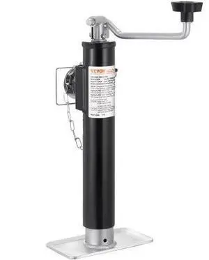 VEVOR Trailer Jack Weld-on Pipe Mount Swivel Trailer Jack 2000 lbs 10" Travel