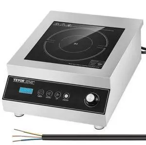 VEVOR Portable Commercial Induction Cooktop 5000W Countertop Burner 16 Temp Levels