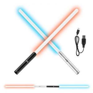 VEVOR Lightsaber 2 Pack 7 RGB Colors Rechargeable Dueling Light Saber