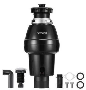 VEVOR Garbage Disposal 3/4 HP Continuous Food Waste Disposer 3250RPM EZ Connect Corded