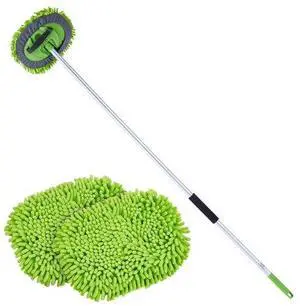 VEVOR Car Wash Brush 62-Inch Car Washing Brush with Soft Chenille Fiber Mop Mitt