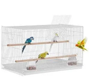 VEVOR Bird Flight Cage 18 in Small Metal Parakeet Cage for Cockatiels White