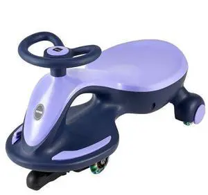 VEVOR Electric Wiggle Car Energy Powered Kids Ride on Toys for Toddler Age 3+ Purple
