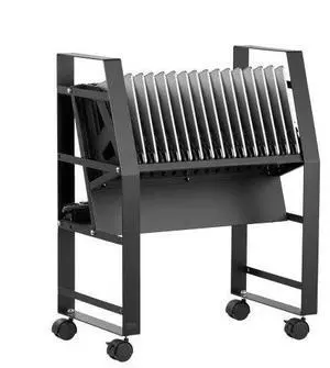 VEVOR Charging Cart, 16 Device Mobile Open Charging Station, Up to 15.6 in Screen Size, Office and Classroom Mobile Charging Cart, for Chromebook, Tablet and Laptop