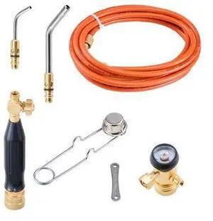 VEVOR Air Acetylene Torch Kit Gas Torch and Welding Kit W/ Hose Regulator Valve