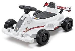 VEVOR Electric Go Kart 6V Drift Go Cart for Kids Ages 2+ Strong Motor White