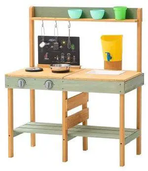 VEVOR Wooden Mud Kitchen Outdoor Toy Play Kitchen Set for Kids Pretend Playset