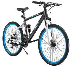 VEVOR 26" Mountain Bike MTB Bicycle 21 Speed Full Suspension Aluminum Dual Disc Brakes