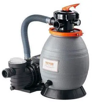 VEVOR 13 in Sand Filter Pump for Above Ground Swimming Pools 3/4 HP 3500 GPH Flow Rate