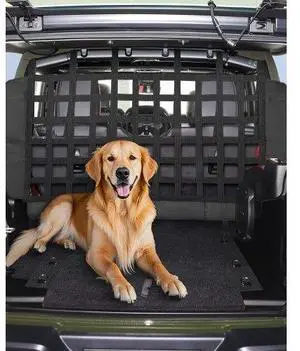 VEVOR Dog Car Barrier for Jeep Wrangler Cargo Area Isolation Barrier Mesh Pet Net