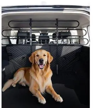 VEVOR Dog Car Barrier Metal Adjustable Vehicle Pet Barrier Universal-Fit Pet Divider