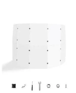 VEVOR Drum Shield 5 Panels 2 ft x 5 ft Acrylic Drum Cage with Zinc Alloy Hinges