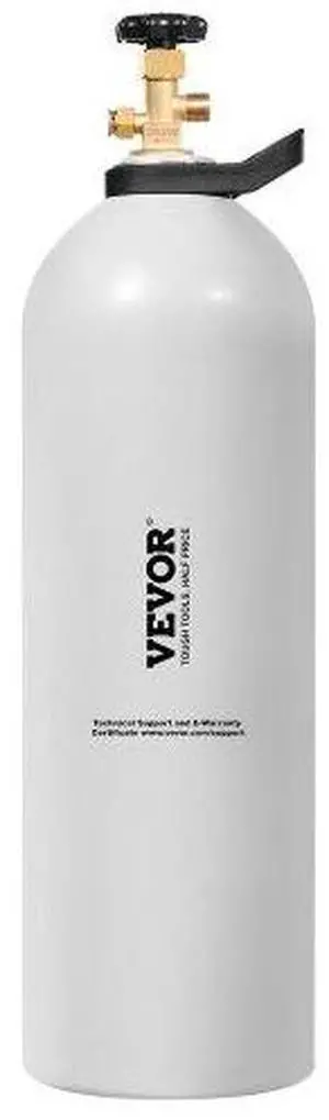 VEVOR CO2 Tank 20 lbs New Aluminum Alloy Cylinder with CGA320 Valve DOT & TC Approved