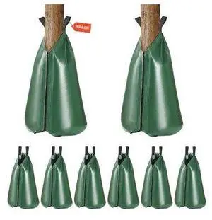 VEVOR 8 Pack 20 Gallons Tree Watering Bag, Slow Release Tree Watering Bag, Reusable Refillable Tree Drip Irrigation Bags with Zipper, Durable Tree Watering System for Deep Root Targeting