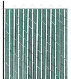 VEVOR Chain Link Fence Privacy Slats Double-Wall with Wings for 4' High Fence Green