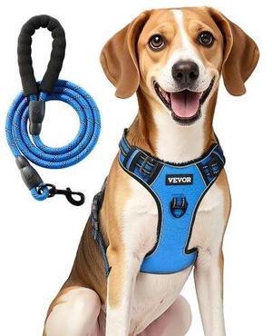 VEVOR Dog Harness for Large Dogs No Pull Adjustable Dog Vest Pet Harness with Leash