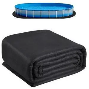 VEVOR 12x24 ft Oval Pool Liner Pad for Above Ground Pools Prevents Punctures Pool Mat