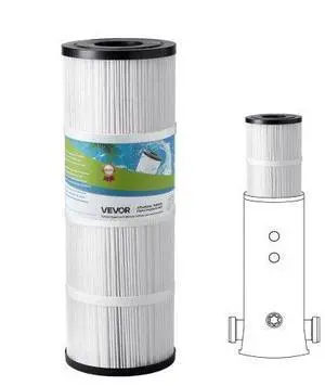 VEVOR Hot Tub Pool Filter Cartridge 50 Sq. Ft Compatible Hayward C500 Pleatco PA50