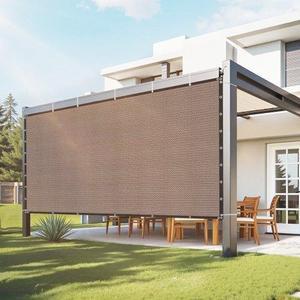 VEVOR 90% Sun Shade Cloth Privacy Screen 8 x 12 ft for Patio Garden (Brown)