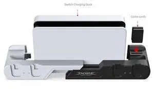 DOBE TNS-0122D Switch Controller Charging Dock Station Compatible with Nintendo Switch & OLED Model Joycons, Charger Station Stand for Joy Cons