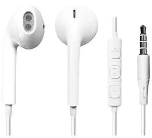 iMicro SP-IMT11 - Earphones with mic - ear-bud - wired - 3.5 mm jack - white