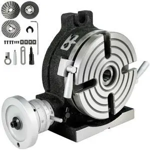 Rotary Table 6"(150 mm)_4-Slot Horizontal Vertical Dividing Plates for Milling Machine