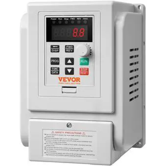 VEVOR VFD 2.2KW 10A 3HP Variable Frequency Drive for 3-Phase Motor Speed Control