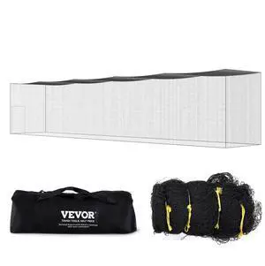 VEVOR Baseball Batting Netting, Professional Softball Baseball Batting Hitting Training Net, Practice Portable Pitching Cage Net with Door & Carry Bag, Heavy Duty Enclosed PE Netting, 70FT (NET ONLY)