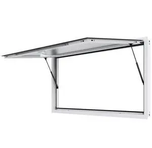 VEVOR Concession Window 74"x40", Aluminum Alloy Food Truck Service Window with Awning Door & Drag Hook, Up to 85 Degrees Stand Serving Window for Food Trucks Concession Trailers, Glass Not Included