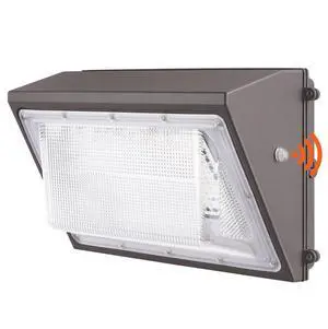 VEVOR LED Wall Pack Lights, 120W 11000LM, 5000K Commercial Outdoor Lights Security Lighting Fixture, with Intelligent Light Sensing 240 LED beads Energy Saving for Garages Yards, IP65 Waterproof