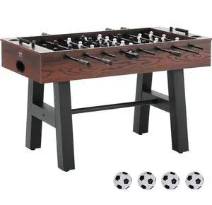 VEVOR Foosball Table, 55 inch Standard Size Foosball Table, Indoor Full Size Foosball Table for Home, Family, and Game Room, Soccer with Foosball Table Set, Includes 4 Balls and 2 Cup Holders